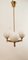 Brass Chandelier with Shiny White Balls, Image 22