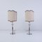 Table Lamp with Silver Candlestick Base, 1950s, Set of 2 5