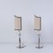 Table Lamp with Silver Candlestick Base, 1950s, Set of 2 4
