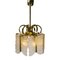 Brass and Glass Pendant Lamp by Carl Fagerlund for Orrefors, 1960s, Image 1