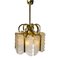 Brass and Glass Pendant Lamp by Carl Fagerlund for Orrefors, 1960s, Image 2