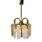 Brass and Glass Pendant Lamp by Carl Fagerlund for Orrefors, 1960s, Image 3