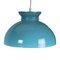 Lampe à Suspension Vintage Turquoise, 1960s 2