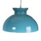 Vintage Turquoise Pendant Lamp, 1960s 2