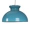 Vintage Turquoise Pendant Lamp, 1960s 4