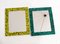 Small Mirrors in Yellow and Green Decor Frame, Set of 2 6