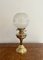 Antique Edwardian Oil Lamp in Brass and Glass, 1900, Image 1
