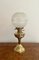 Antique Edwardian Oil Lamp in Brass and Glass, 1900 2