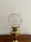 Antique Edwardian Oil Lamp in Brass and Glass, 1900 5