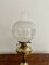 Lámpara de aceite eduardiana antigua de latón y vidrio, 1900, Imagen 5