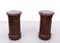 Cylindrical Nightstands, England, 1880s, Set of 2 1