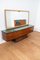 Rosewood and Marble Base Sideboard with Glass Shelf, 1950s, Set of 2 23