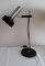 Vintage German Adjustable Desk Lamp with Black Metal Foot and Reflector and Chrome-Plated Frame, 1970s, Image 2