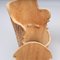 Swedish Brutalist Sculptural Carved Stump Chair, 1960, Set of 2, Image 5