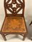 Gothic Style Walnut Hall Chairs, Set of 2 3