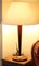 Art Deco Style Table Lamp with White Lampshade, 1970s, Image 11