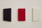 Huile sur Panneaux de Bois, Ina Abushenko-Matveyeva, Red Space, Set de 3 1