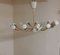 Mid-Century 10-Flame German Chandelier with Partly White Painted Brass Frame & Leaf Motifs, 1960s, Image 5