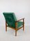 Vintage Green Velvet Armchair, 1970s 9