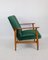 Vintage Green Velvet Armchair, 1970s 4