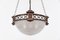 Holophane Bronze Ceiling Lamp, 1920s 6