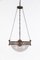 Holophane Bronze Ceiling Lamp, 1920s 10