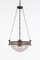 Lampada da soffitto Holophane in bronzo, anni '20, Immagine 10