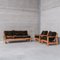 Französische Mid-Century Sessel & Sofa Set, 3 1