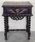 Carved Spanish Nightstands with Solomonic Columns and Drawer in Black, 1890s, Set of 2 3