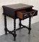 Carved Spanish Nightstands with Solomonic Columns and Drawer in Black, 1890s, Set of 2, Image 7