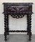 Carved Spanish Nightstands with Solomonic Columns and Drawer in Black, 1890s, Set of 2 2
