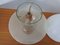 Lampada da tavolo in vetro opalino in due pezzi, Italia, anni '60, Immagine 16