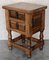 20th Century Spanish Nightstands with Two Drawers and Iron Hardware, 1920, Set of 2 4