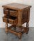20th Century Spanish Nightstands with Two Drawers and Iron Hardware, 1920, Set of 2 7