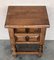 20th Century Spanish Nightstands with Two Drawers and Iron Hardware, 1920, Set of 2 6