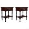 Carved Spanish Nightstands with Low Shelves, 1890s, Set of 2, Image 1
