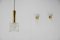 Pendant and Two Wall Lights attributed to Fagerlund from Orrefors, 1950s 2