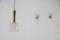 Pendant and Two Wall Lights attributed to Fagerlund from Orrefors, 1950s, Image 2