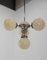 Art Deco Nickel and Glass Chandelier, 1930s, Image 10