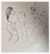 Mino Maccari, Caged Bird, Ink Drawing, 1960s 1