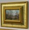 James Wright, Lake & Trees in the English Countryside, Oil on Canvas, 1980, Framed, Image 4