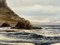 O'Hara, Atlantic Ocean Shoreline on Causeway Coast in North Ireland, 1980, Painting, Framed 10