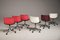Swivel Wheeled Office Chairs attributed to Osvaldo Borsani for Tecno, 1980s, Set of 6, Image 4