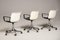 Chaises de Bureau Pivotantes Blanches à Roulettes attribuées à Osvaldo Borsani pour Tecno, 1980s, Set de 3 4