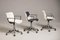 Chaises de Bureau Pivotantes Blanches à Roulettes attribuées à Osvaldo Borsani pour Tecno, 1980s, Set de 3 3