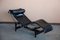 Longue LC4 Lounge Chair in Black Leather attributed to Le Corbusier for Cassina, 1980s 15