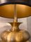Gilt Brass Black Shade Table Lamp, 1970s 5