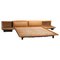 Cognac Leather Bed Model Morna by Afra & Tobia Scarpa for Molteni, Italy, 1972 1