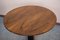 Napoleon III Walnut Wood Rounded Coffee Table with Black Central Leg, 1880s, Image 3