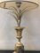 Lampada da tavolo con vaso floreale in metallo argentato attribuita a Maison Charles per Maison Charles, anni '60, Immagine 3